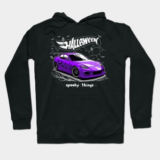 Halloween Mazda RX8 Purple Hoodie